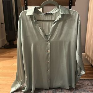 Zara satin blouse